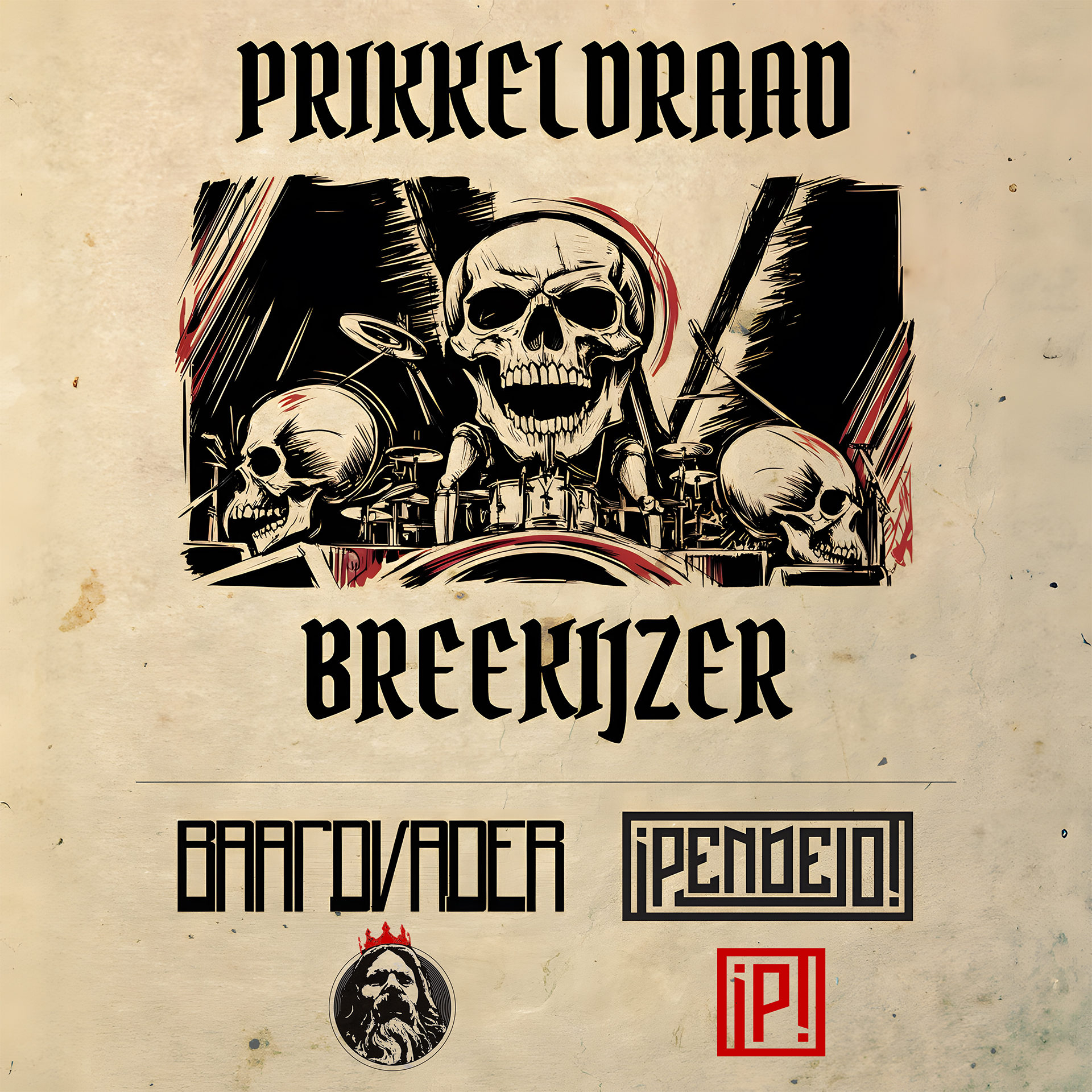 PRIKKELDRAAD x BREEKIJZER: Pendejo + Baardvader + Hvalross