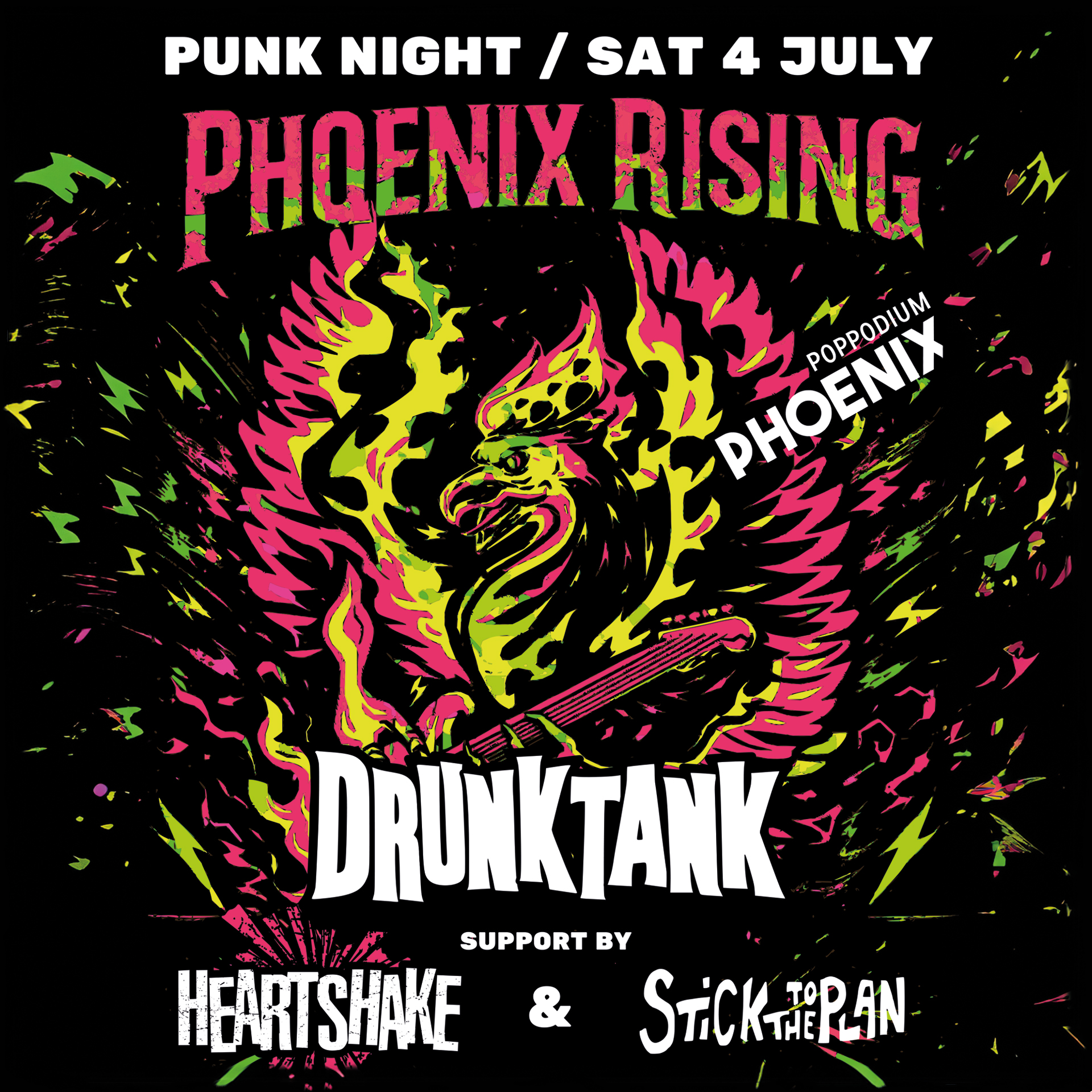 Drunktank + Heartshake + Stick to the Plan | Phoenix Rising! Punkrock