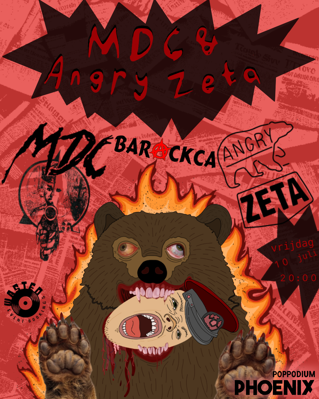 MDC + Angry Zeta + Barackca | Wasted Event Bookings