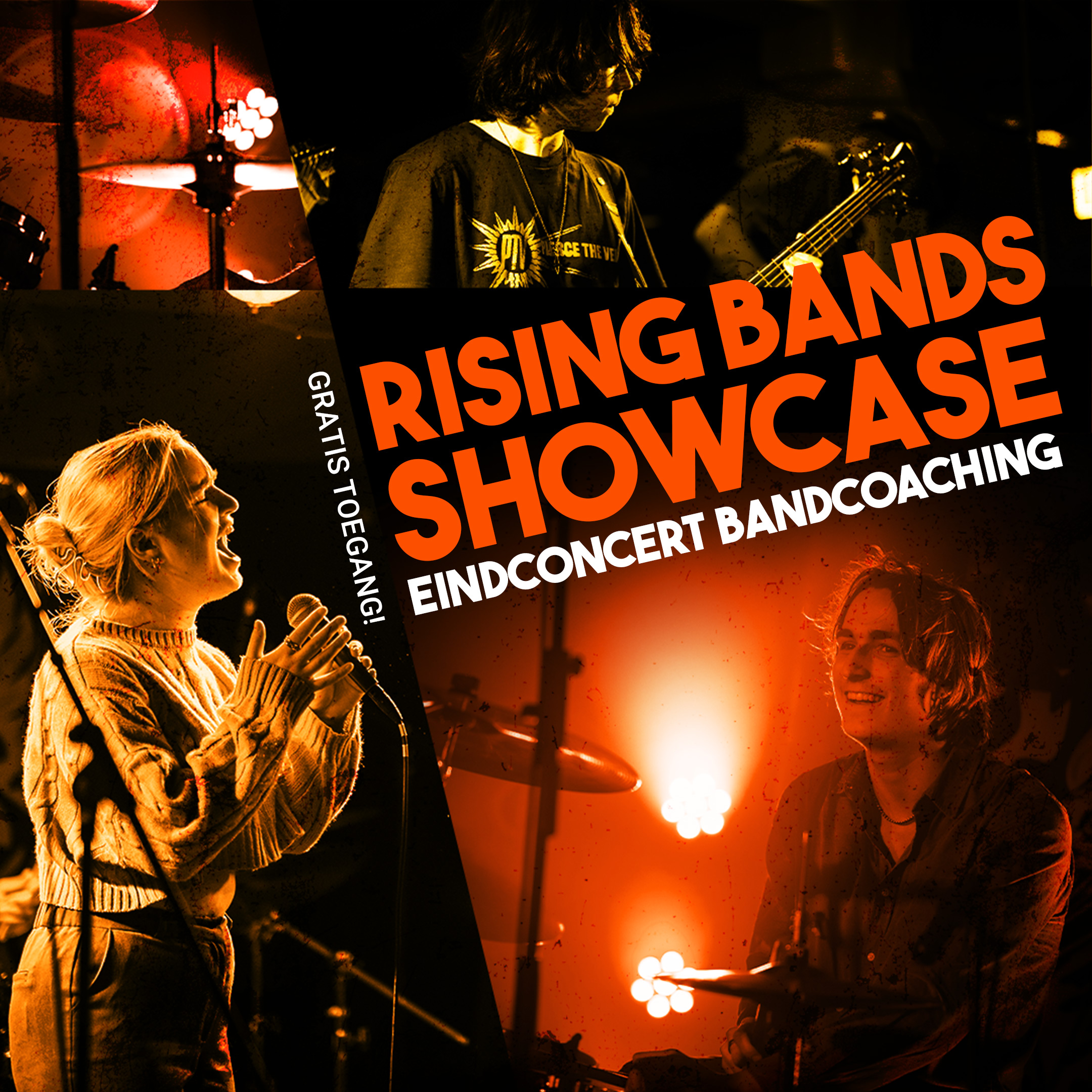 Rising Bands Showcase - Einduitvoering Bandcoaching | Getting on Stage!